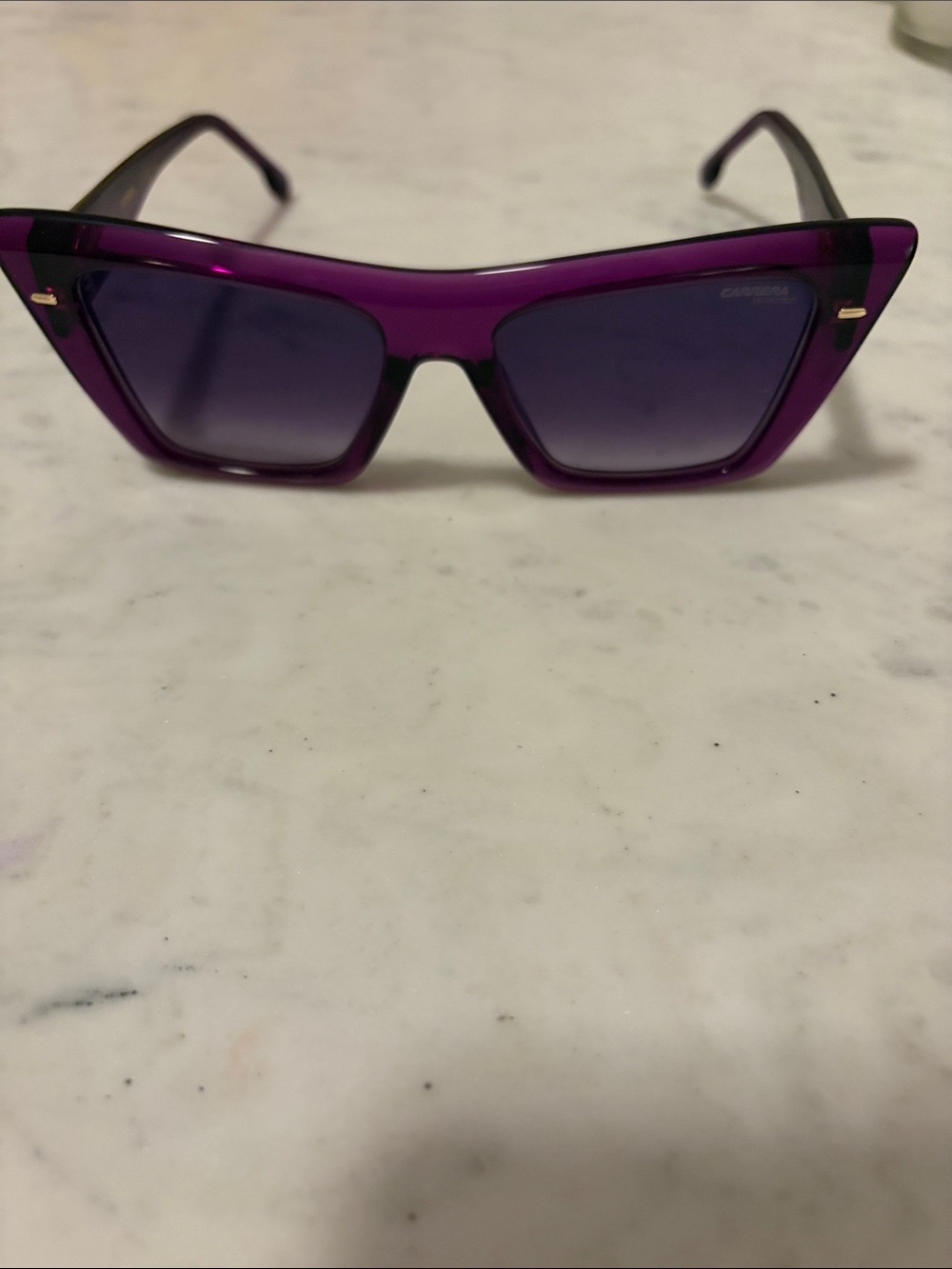 Purple Women's Sunglasses with Gold Accent - carrera